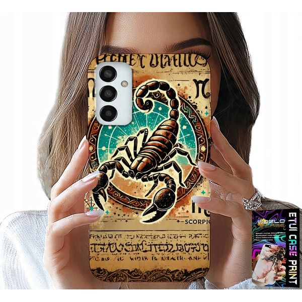 Custodia Per Samsung Galaxy M13 4G - Segno Zodiacale Scorpione Astronomia + Lamina-image
