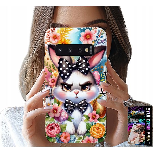 Custodia Per Samsung Galaxy S10 - Coniglio Pasquale, Coniglietto, Uova + Foglio Di Alluminio-image