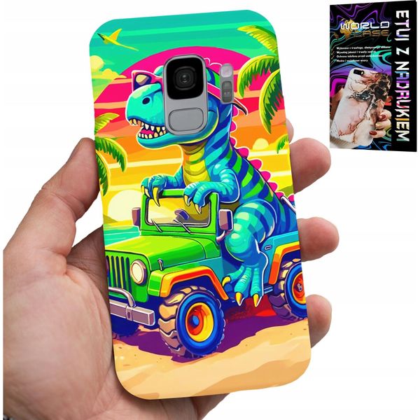 Custodia Per Samsung Galaxy S9 - Dinosauro In Un Camion Per Bambini-image
