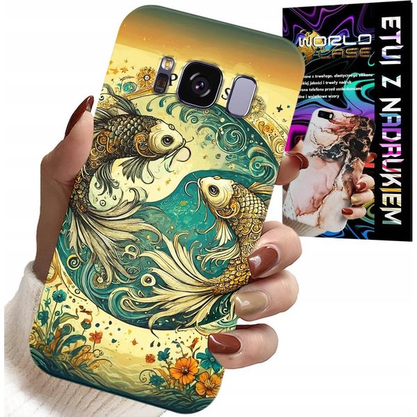 Custodia Per Samsung Galaxy S8 - Segno Zodiacale, Pesci Astronomia + Lamina-image