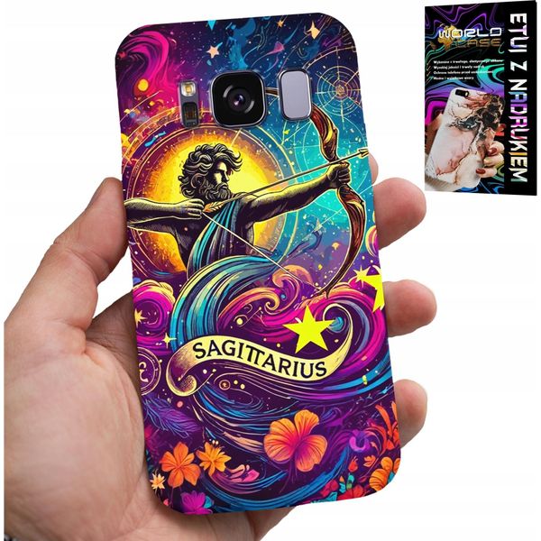 Custodia Per Samsung Galaxy S8 - Segno Zodiacale, Sagittario Retro Astronomico-image