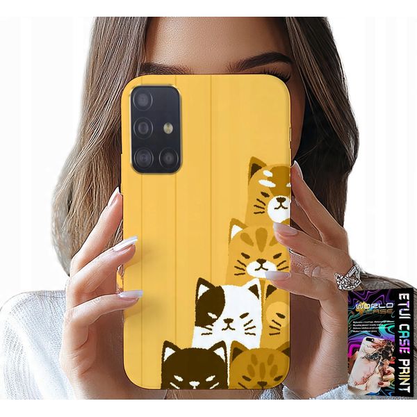 Custodia Per Samsung Galaxy A51 - Love Cat, Disegni Con Gatti, Custodia + Vetro-image