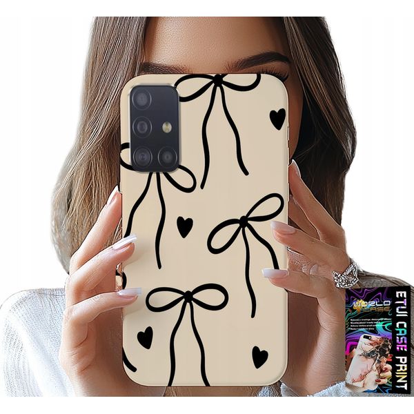 Custodia Per Samsung Galaxy M31S - Fiocco Beige Disegni Moda-image