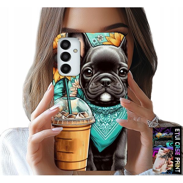 Custodia Per Samsung Galaxy M23 - Bulldog Coffi Love, Girasoli, Custodia Psi-image