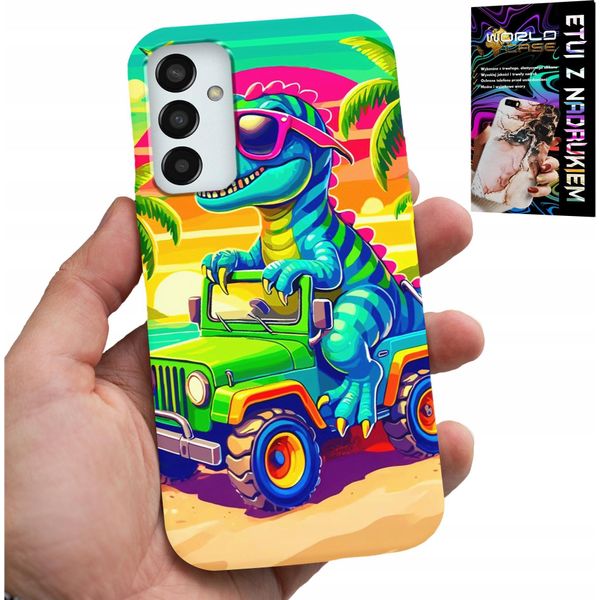 Custodia Per Samsung Galaxy M23 - Dinosauro In Un Camion Per Bambini-image