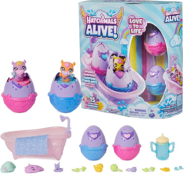 Animali Hatchimals Nella Vasca Da Bagno Con Cambio Di Colore-image