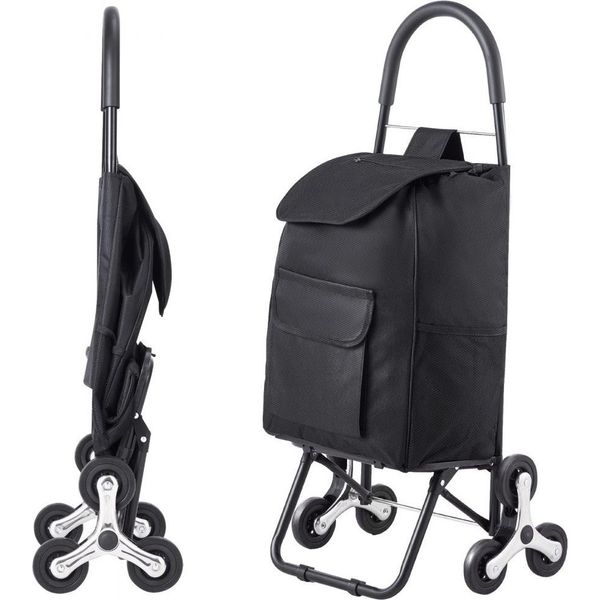 Carrello Per Trasporto Sacchi - Carrello Di Carico Pieghevole - Pieghevole 450X350X965 Mm - Robusto Carrello Manuale Per Carichi Pesanti - Trasportatore Di Carichi Mobile-image