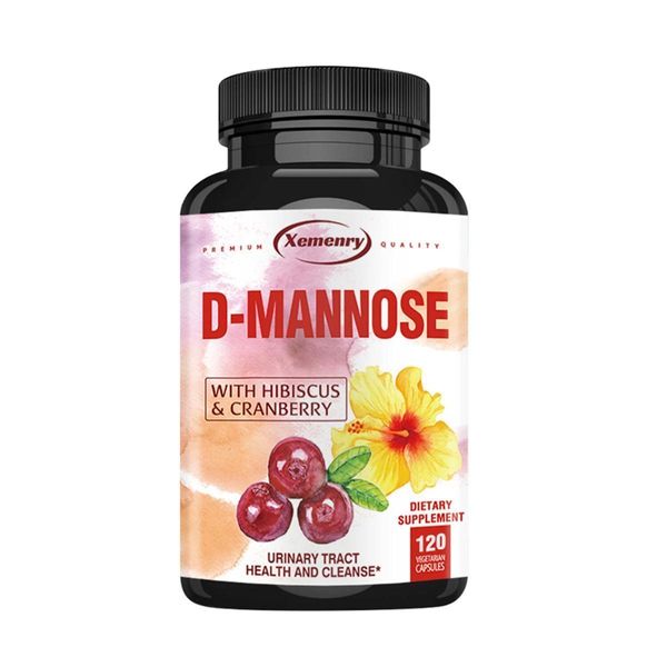 D-Mannosio 1400Mg (120 Capsule) Integratore Alimentare, Tratto Urinario, Sistema Urinario, Tratto Urinario, Perdita Di Urina, Pulizia, Disintossicazione, Salute Del Tratto Urinario-image