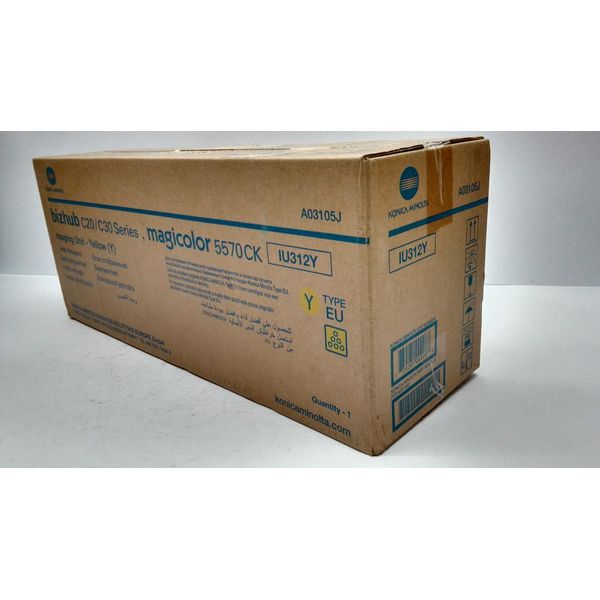 Konica Minolta A03105J IU-312Y Drum Kit Gelb, 30.000 Seiten 5% FüR Minolta Bizhub C 20 30-image