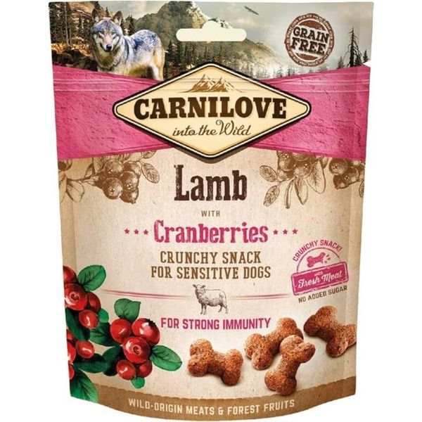 Carnilove Snack Croccante Per Cani Agnello E Mirtilli Rossi 200Gx6-image