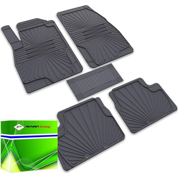 DK0511 - Set Di Tappetini In Gomma Adatti A Corsa D 2006-2014 Grigio-image