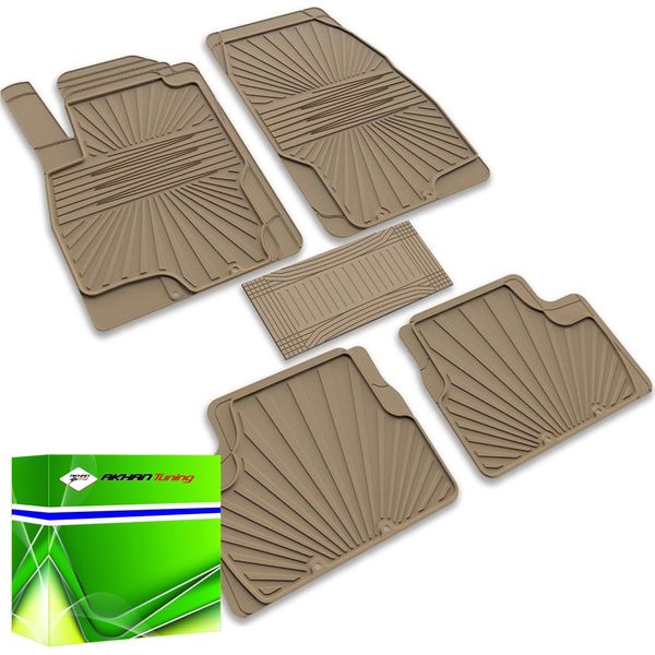 DK0512 - Set Di Tappetini In Gomma Adatto Per Corsa D 2006-2014 Beige-image
