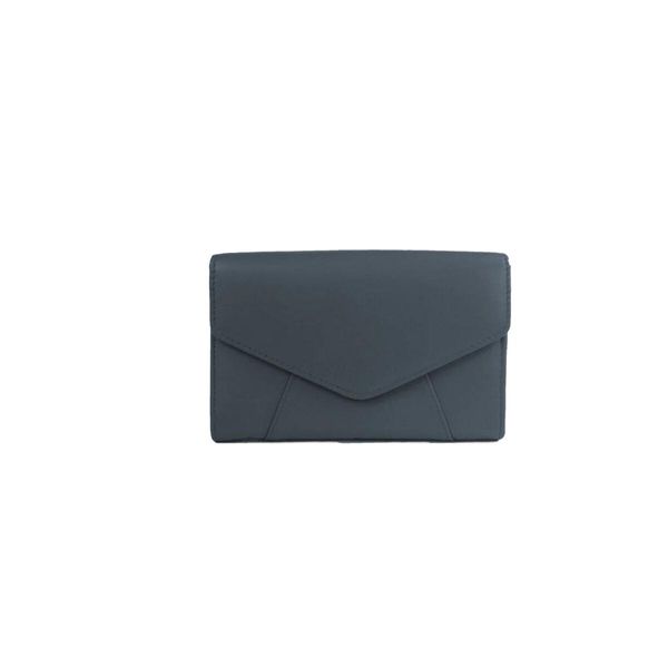 Pelle Delle Contee Orientali - Portafoglio In Pelle "Camille"" - Busta EL362 (Taglia Unica) (Blu Navy)"-image