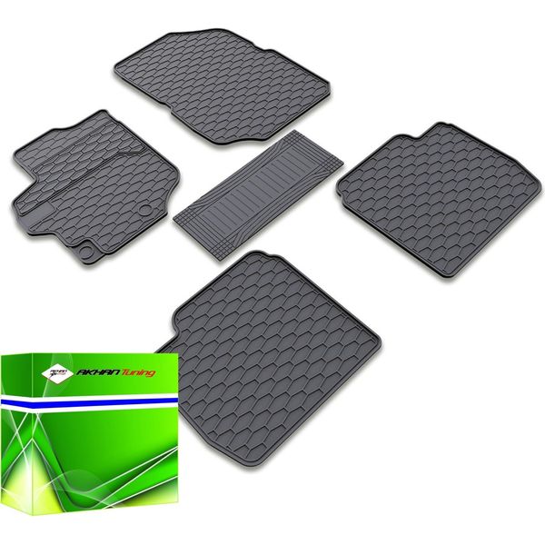 DK1031 - Set Di Tappetini In Gomma Adatti Per 301 Dal 2012-> Grigio-image