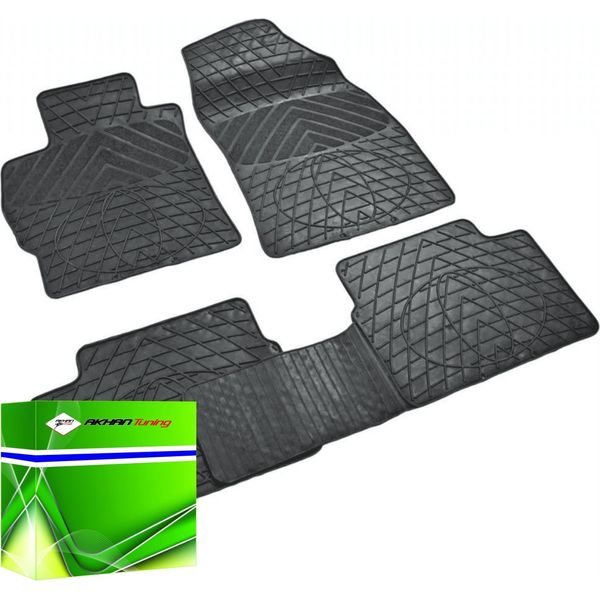 DK1230 - Set Di Tappetini In Gomma Per Auris (E15) 2006-2012 Nero-image