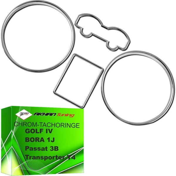 TR10VW02 - Anelli Cromati Per Tachimetro Adatto Per Golf Iv 1998-2004-image