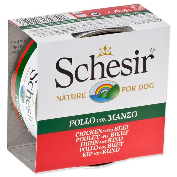 Scatola Schesir Dog Pollo + Manzo In Gelatina 150 G-image