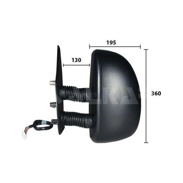 Alkar 9256961 - Specchio Esterno Oe 8149J7, Sinistro Per Jumper, Ducato, Boxer-image