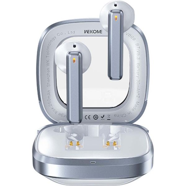 Wekome VB09 Serie Cyerin - Cuffie Bluetooth Senza Fili V5.3 Tws Con Custodia Di Ricarica (Bianco)-image