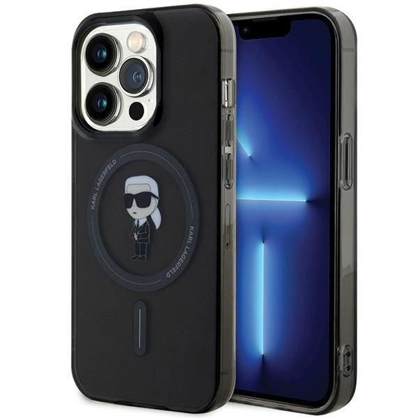 Karl Lagerfeld Klhmp14Xhfcknok Custodia Rigida Per Iphone 14Pro Max 6.7 Czarny/Nero Iml Ikonik Magsafe-image
