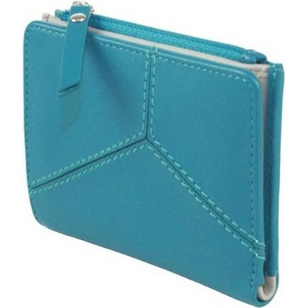 Eastern Counties Leather - Portafoglio In Pelle "Kiri"" EL447 (Taglia Unica) (Turchese/Grigio Chiaro)"-image