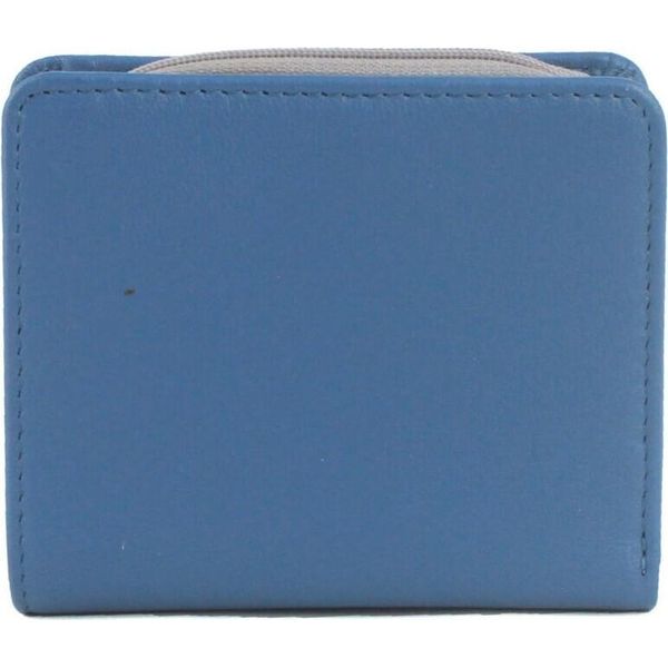 Eastern Counties Leather - Portafoglio "Tammy"" EL461 (Taglia Unica) (Grigio Blu/Avorio)"-image
