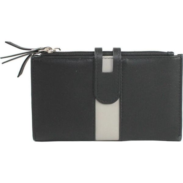 Eastern Counties Leather - Portafoglio In Pelle Da Donna "Ottilie"" EL480 (Taglia Unica) (Nero/Grigio)"-image