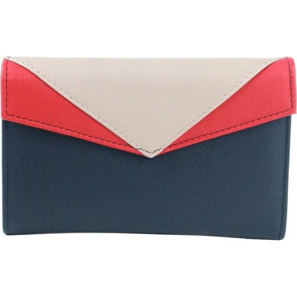 Pelle Delle Contee Orientali - Portafoglio In Pelle Da Donna "Macy"" EL476 (Taglia Unica) (Blu Navy/Melone)"-image