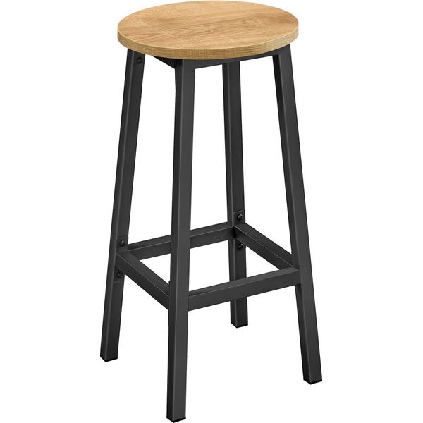 Sgabello Da Bar - Rovere / Gambe Nere-image