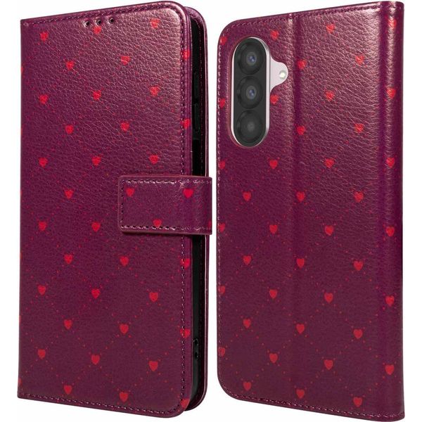 Samsung Galaxy A17/Samsung Galaxy A17 Custodia - Pelle Finta - Imoshion Custodia A Libro - Rosso-image