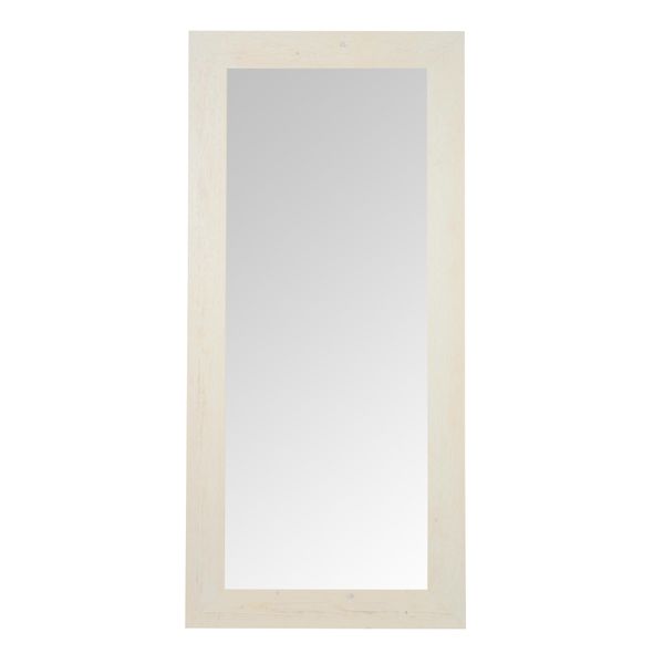 Mo.Wa Specchio Da Parete Grande Specchio 82X182 Specchio In Legno Bianco Specchio A Figura Intera Specchio Da Parete Specchio Da Corridoio Specchio In Piedi Specchio Soggiorno Camera Da Letto-image
