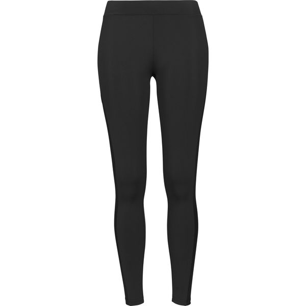 Urban Classics Donna - Leggings A Righe Tech Mesh Schwarz M-image