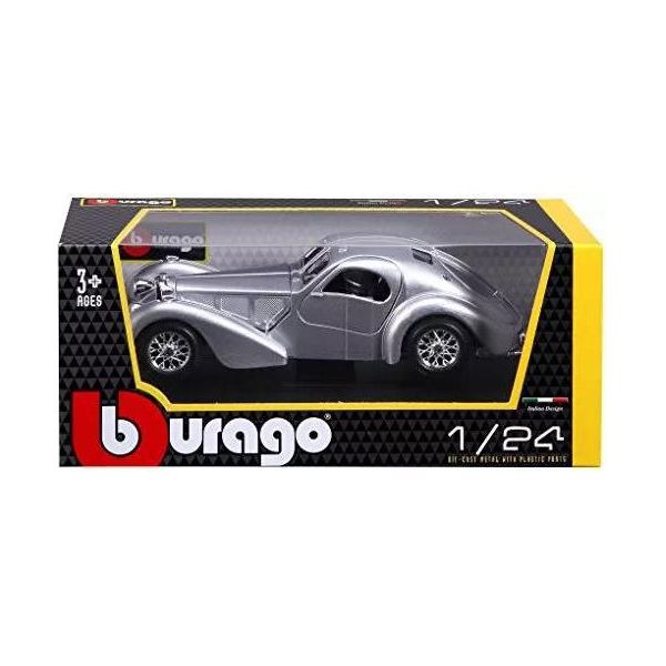 Bburago 18-22092 - Modellino Di Auto - Bugatti Atlantic (Argento, Scala 1:24)-image
