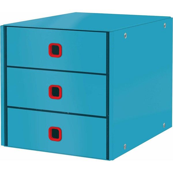 Leitz 53680061 Leitz Schubladenbox Click & Store Cosy Blau Din A4 Mit 3 Schubladen-image
