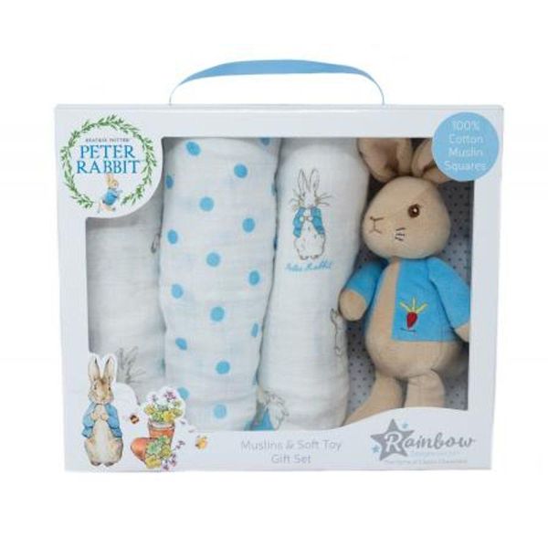 Set Regalo Rainbow Rabbit Peter Con Pannolini-image