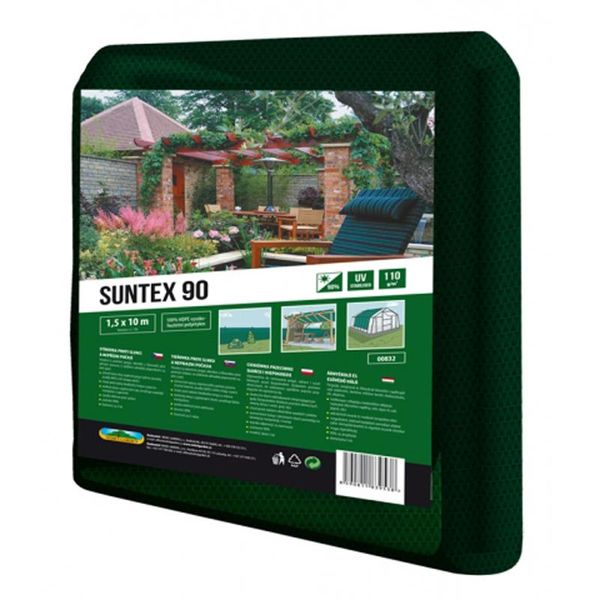 Ombra Da Giardino Nohel Pe Suntex 90% Con Rete Verde Dimensioni: 1,5 X 10 M-image