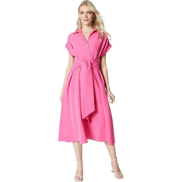 Principles - Vestito Midi Legato Sul Davanti Per Donna DH6407 (40 It) (Rosa)-image