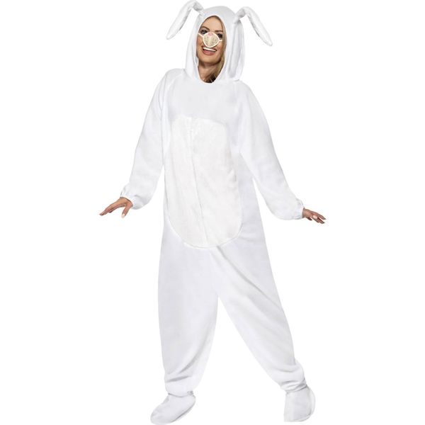 Smiffys - Costume Da Coniglio Per Uomo/Donna Unisex Set SM957 (L) (Bianco)-image