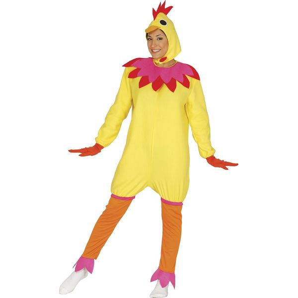 Costume Da Gallina Per Donna Taglia M-XL, Taglia:L-image