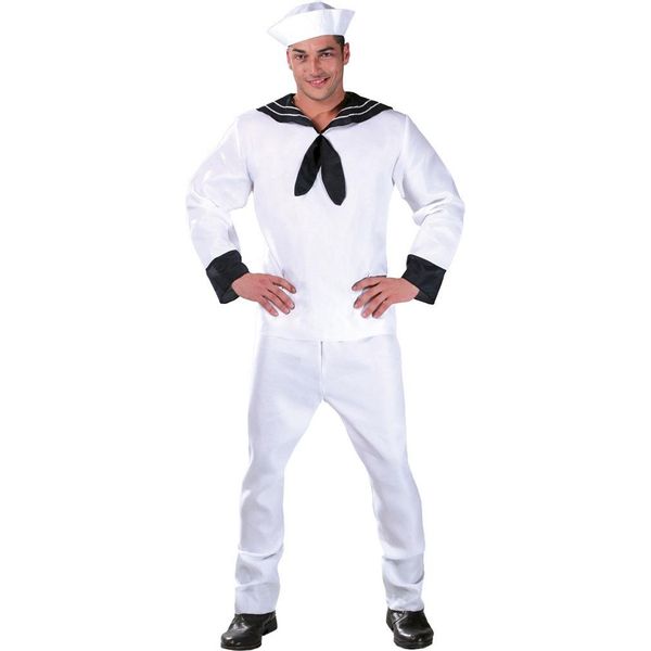 Costume Fiestas Guirca Uomo Marinaio Bianco Taglia Xl-image