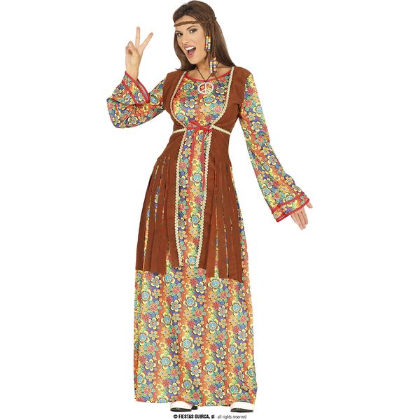 Guirca Party Guirca Costume Hippie Donna Adulto Taglia M 38-40 Guirca-image