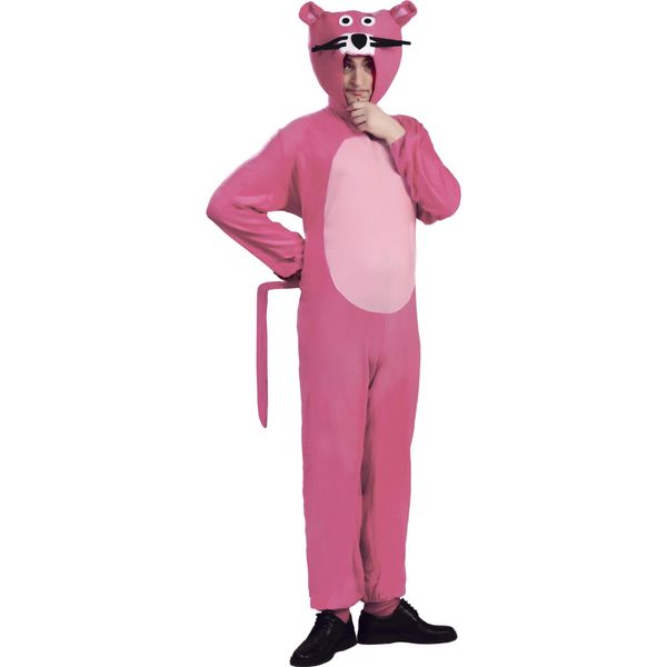 Animale Festa Pantera Costume Divertente Compleanno Animale Divertimento Jga Cappuccio Da Sera, Taglia: 52 - 54 (L) Colore: Rosa-image
