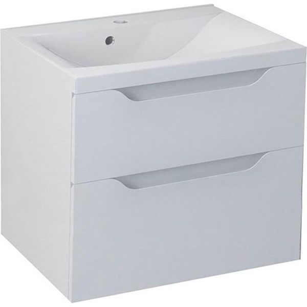 Sapho Wave - Mobile Lavabo 600X650X480 Mm, 2 Cassetti, Bianco WA060-3030-image