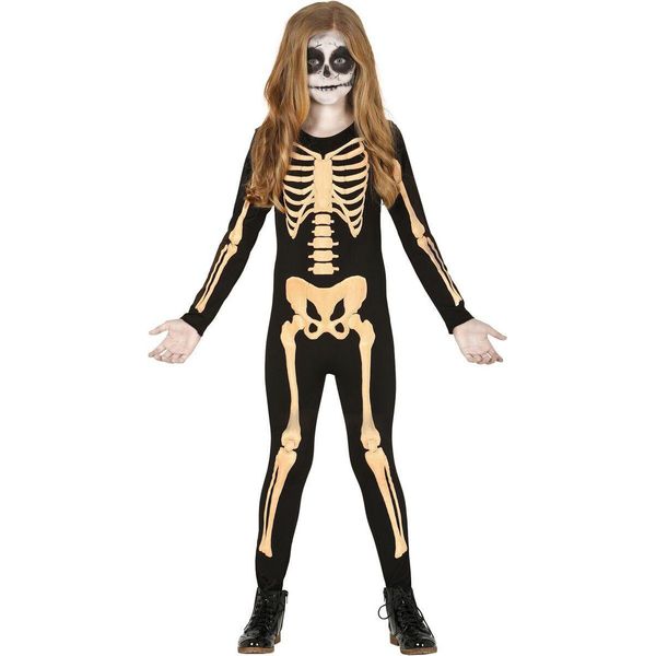 Costume Da Scheletro Spaventoso Tuta Di Halloween Per Bambini-image