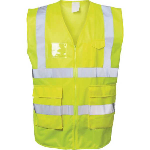 Gilet Di Sicurezza Albin Taglia Xxxl Giallo En Iso 20471 Classe En Iso 13688 Safestyle-image
