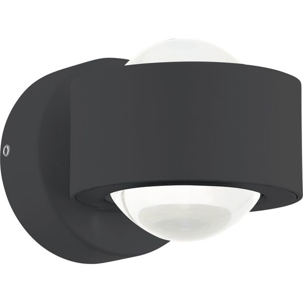 Eglo 98746 Treviolo Led Parete/Soffitto Per Esterni 2X2,2W Antracite Bianco Caldo IP44-image