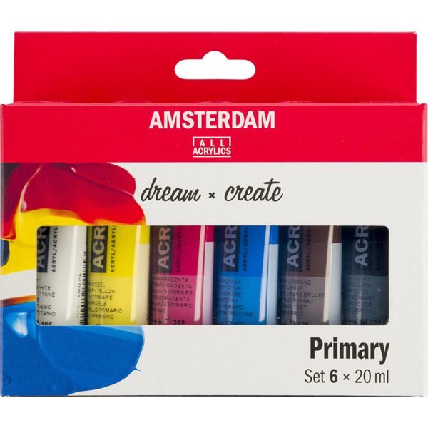 Royal Talens17820500 Royal Talens Vernice Acrilica Amsterdam Primary, 6 X 20 Ml-image