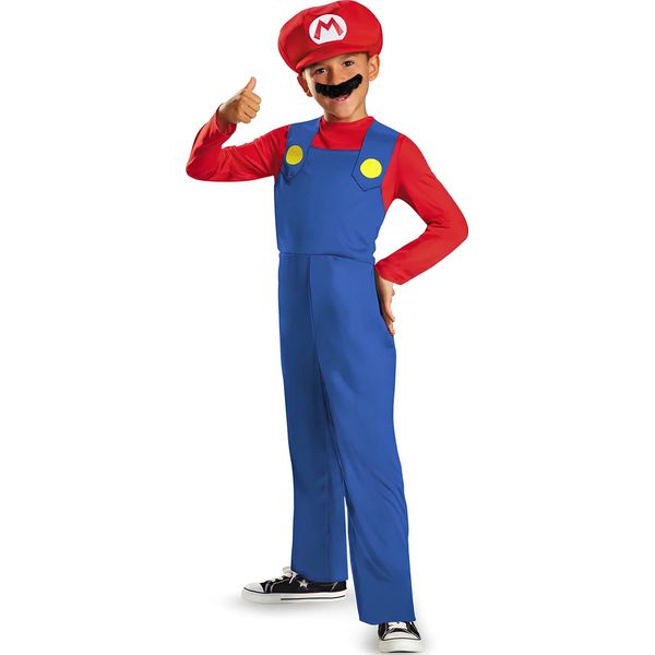 Costume Da Mario Di Nintendo Super Mario Brothers Per Bambini Taglia Per Bambini: 128-134-image