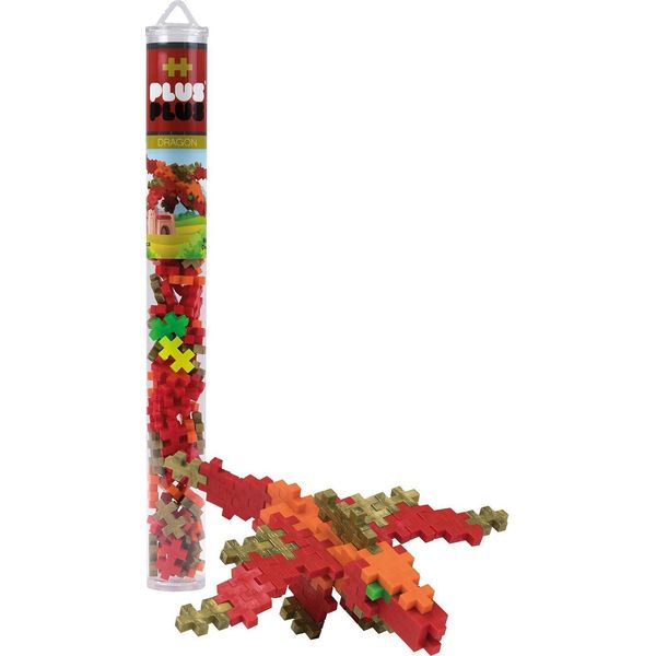 Plus-Plus 100 Blocchi Di Costruzione Creativa In Tubetto Dragon-image
