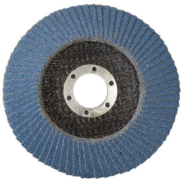 115 Mm Inox Acciaio Inossidabile Disco Abrasivi Lamellari Ø 115X22,2 Mm Grana 60-image